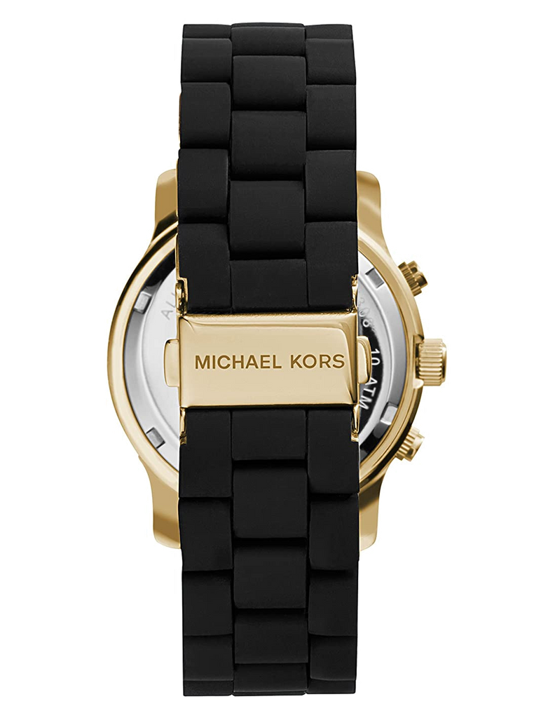 Michael Kors Runway Black Dial Black Silicone Strap Watch for Women - MK5191 Buy Now By Michael Kors