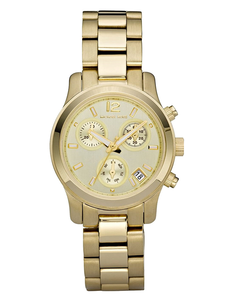 Michael Kors Runway Gold Dial Gold Steel Strap Watch for Women - MK5384 Buy Now By Michael Kors