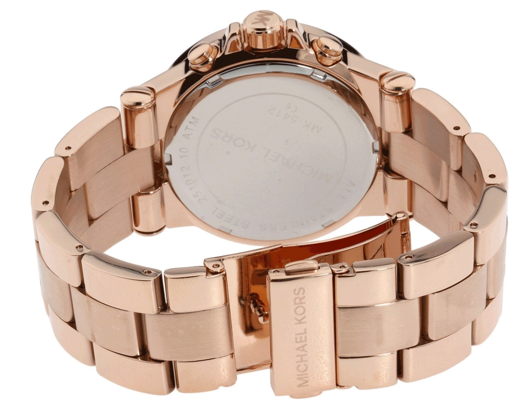 Michael Kors Dylan Rose Gold Dial Rose Gold Steel Strap Watch for Women - MK5412 Buy Now By Michael Kors