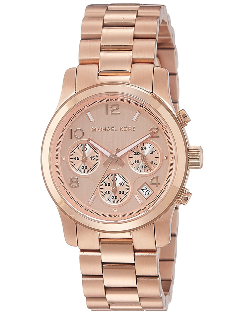 Michael Kors Runway Chronograph Rose Gold Dial Rose Gold Steel Strap Watch for Women - MK5430 Buy Now By Michael Kors
