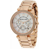 Michael Kors Parker White Dial with Diamonds Rose Gold Steel Strap Watch for Women - MK5491 Buy Now By Michael Kors