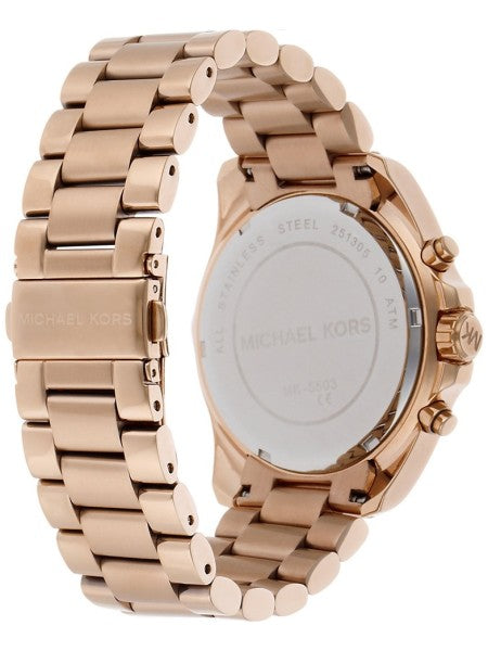 Michael Kors Bradshaw Rose Gold Dial Rose Gold Steel Strap Watch for Women - MK5503 Buy Now By Michael Kors