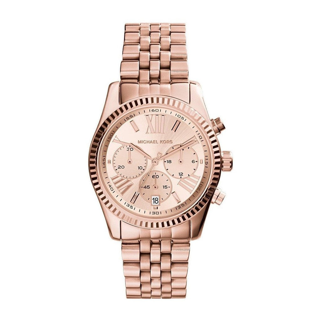 Michael Kors Lexington Rose Gold Dial Rose Gold Steel Strap Watch for Women - MK5569 Buy Now By Michael Kors