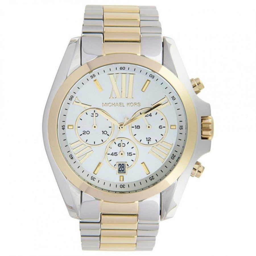 Michael Kors Bradshaw Silver Dial Two Tone Steel Strap Watch for Women - MK5627 Buy Now By Michael Kors