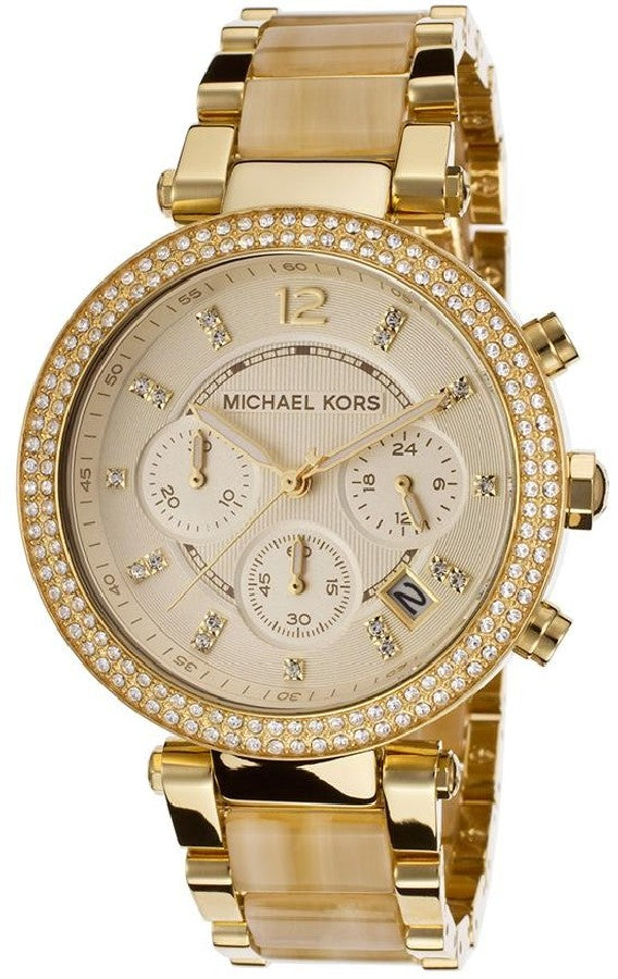 Michael Kors Parker Gold Dial Gold Steel Strap Watch for Women - MK5632 Buy Now By Michael Kors