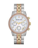 Michael Kors Ritz White Dial Two Tone Steel Strap Watch for Women - MK5650 Buy Now By Michael Kors