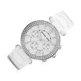 Michael Kors Parker White Dial White Ceramic Strap Watch for Women - MK5654 Buy Now By Michael Kors