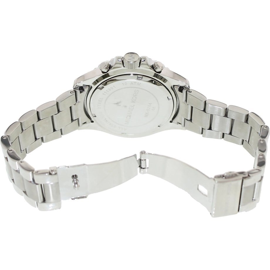 Michael Kors Everest Chronograph Black Dial Silver Steel Strap Watch For Women - MK5753 Buy Now By Michael Kors