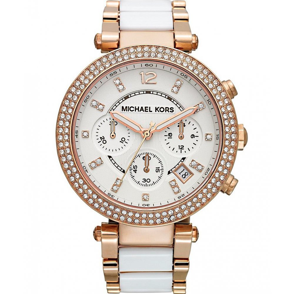 Michael Kors Parker White Dial Two Tone Steel Strap Watch for Women - MK5774 Buy Now By Michael Kors