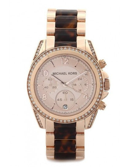 Michael Kors Blair Rose Gold Dial Two Tone Steel Strap Watch For Women - MK5859 Buy Now By Michael Kors