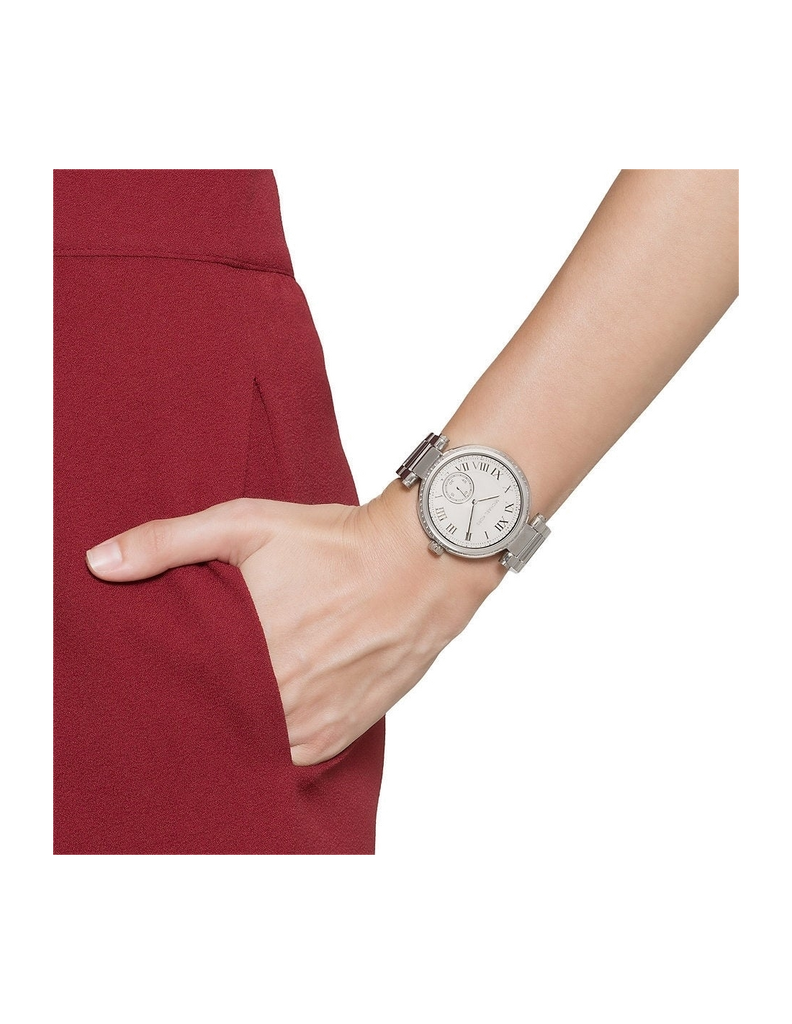 Michael Kors Skylar Silver Dial Silver Steel Strap Watch for Women - MK5866 Buy Now By Michael Kors