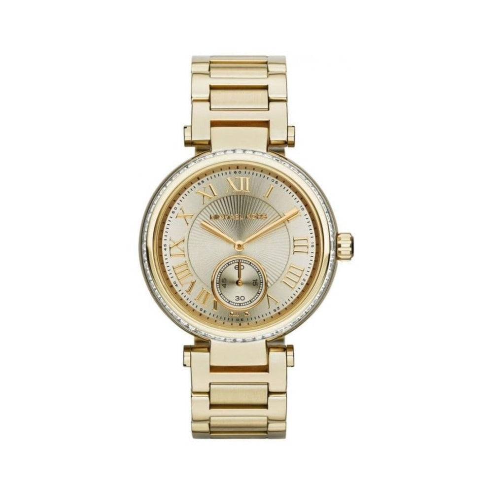 Michael Kors Skylar Gold Dial Gold Steel Strap Watch for Women - MK5867 Buy Now By Michael Kors