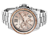 Michael Kors Everest Chronograph Gold Dial Silver Steel Strap Watch For Women - MK5870 Buy Now By Michael Kors