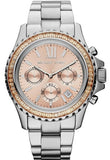 Michael Kors Everest Chronograph Gold Dial Silver Steel Strap Watch For Women - MK5870 Buy Now By Michael Kors