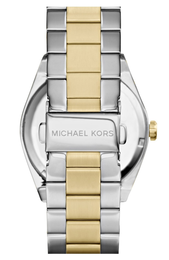 Michael Kors Channing Blue Dial Two Tone Steel Strap Watch For Women - MK5893 Buy Now By Michael Kors