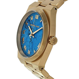Michael Kors Channing Turquoise Dial Gold Steel Strap Watch For Women - MK5894 Buy Now By Michael Kors