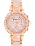 Michael Kors Parker Pink Dial Two Tone Steel Strap Watch for Women - MK5896 Buy Now By Michael Kors
