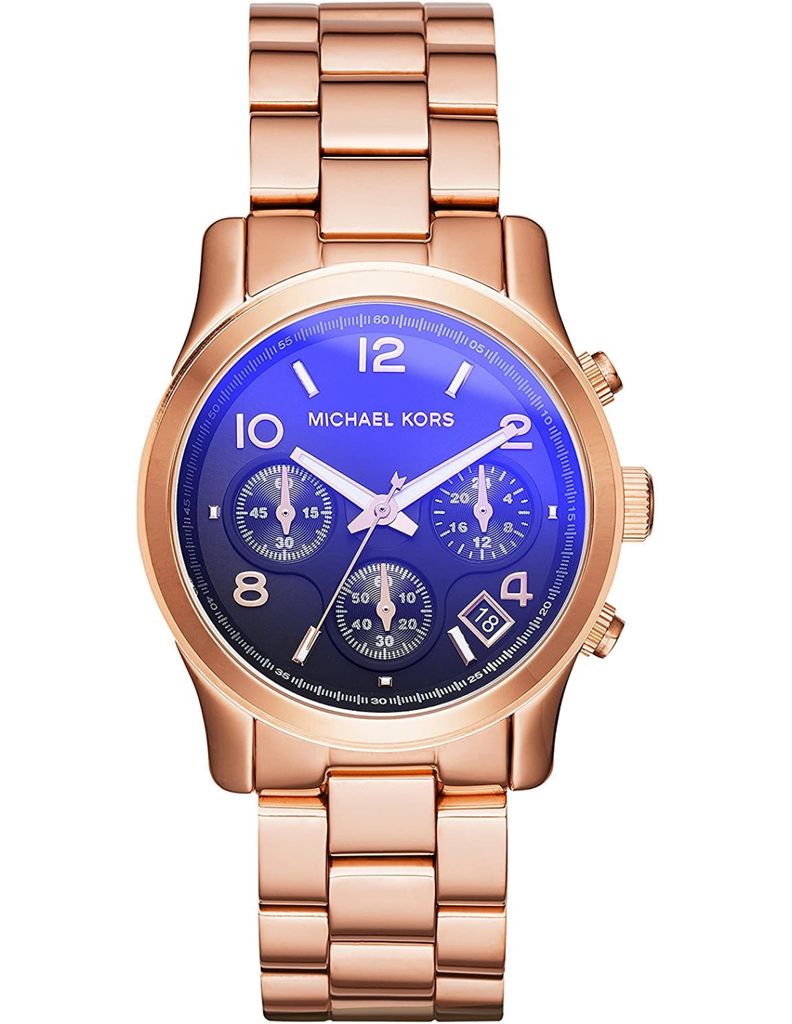 Michael Kors Runway Iridescent Dial Rose Gold Steel Strap Watch for Women - MK5940 Buy Now By Michael Kors