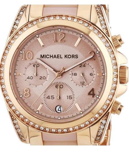 Michael Kors Blair Chronograph Rose Gold Dial Two Tone Steel Strap Watch for Women - MK5943 Buy Now By Michael Kors