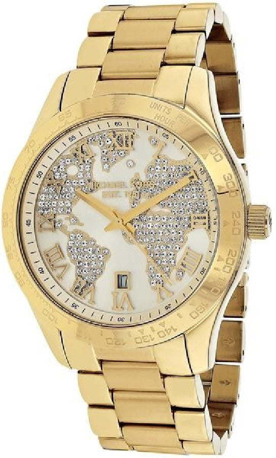 Michael Kors Layton Chronograph Gold Dial Gold Steel Strap Watch for Women - MK5959 Buy Now By Michael Kors