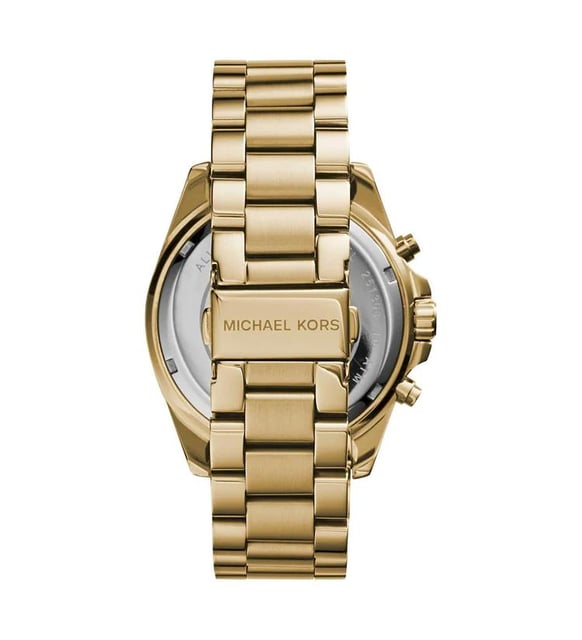 Michael Kors Bradshaw Chronograph Blue Dial Gold Steel Strap Watch For Women - MK5975 Buy Now By Michael Kors