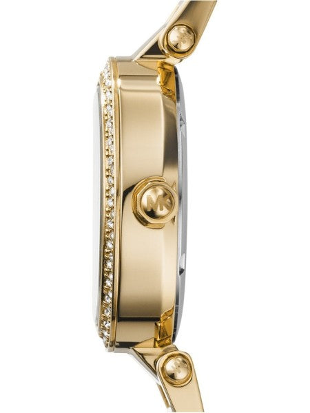 Michael Kors Parker White Dial Gold Steel Strap Watch for Women - MK6056 Buy Now By Michael Kors