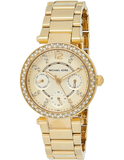 Michael Kors Parker White Dial Gold Steel Strap Watch for Women - MK6056 Buy Now By Michael Kors