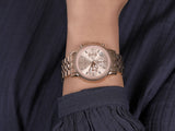 Michael Kors Ritz Chronograph Rose Gold Dial Rose Gold Steel Strap Watch for Women - MK6077 Buy Now By Michael Kors