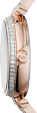 Michael Kors Skylar Maroon Dial Rose Gold Steel Strap Watch for Women - MK6086 Buy Now By Michael Kors