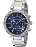 Michael Kors Parker Chronograph Blue Dial Silver Steel Strap Watch for Women - MK6117 Buy Now By Michael Kors