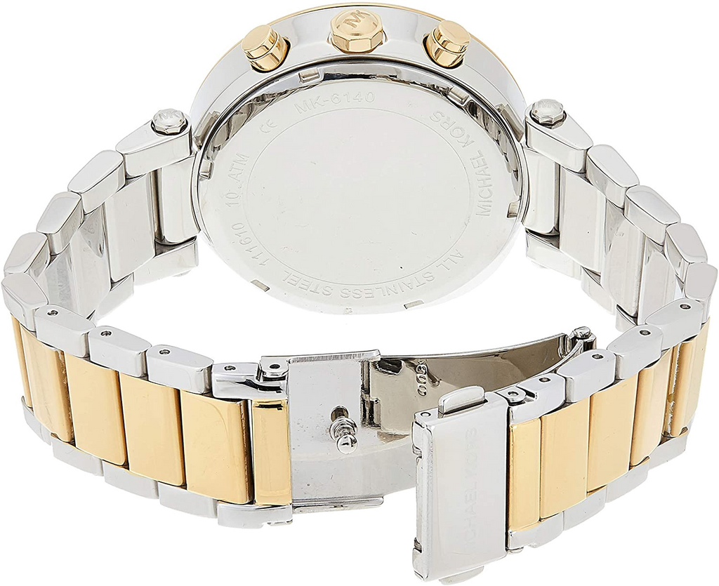 Michael Kors Parker Pink Dial Two Tone Steel Strap Watch for Women - MK6140 Buy Now By Michael Kors