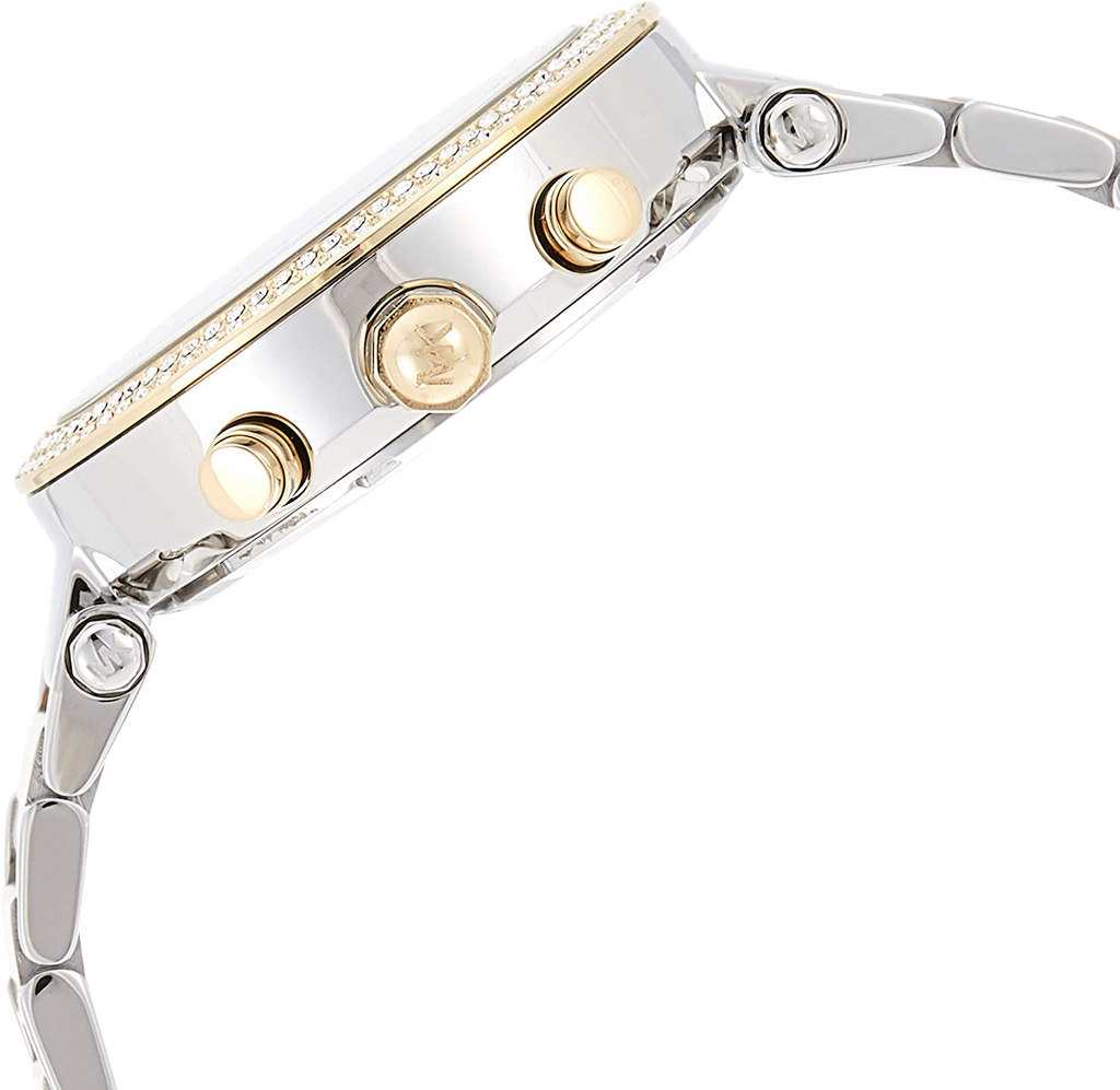 Michael Kors Parker Pink Dial Two Tone Steel Strap Watch for Women - MK6140 Buy Now By Michael Kors