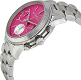 Michael Kors Runway Chronograph Pink Dial Silver Steel Strap Watch for Women - MK6160 Buy Now By Michael Kors