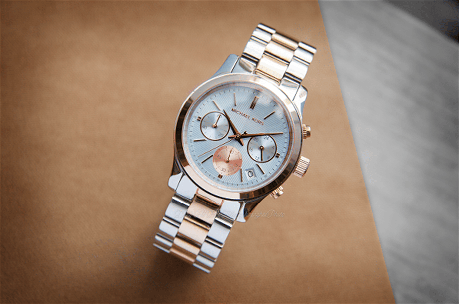 Michael Kors Runway Chronograph Blue Dial Two Tone Steel Strap Watch For Women - MK6166 Buy Now By Michael Kors