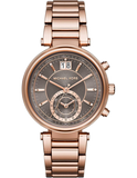 Michael Kors Sawyer Rose Gold Dial Rose Gold Steel Strap Watch for Women - MK6226 Buy Now By Michael Kors