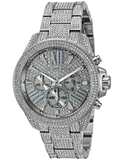 Michael Kors Wren Chronograph Crystals Silver Dial Silver Steel Strap Watch For Women - MK6317 Buy Now By Michael Kors