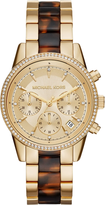 Michael Kors Ritz Gold Dial Two Tone Steel Strap Watch for Women - MK6322 Buy Now By Michael Kors