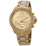 Michael Kors Ritz Three-Hand Glitz Crystals Gold Dial Gold Steel Strap Watch for Women - MK6747 Buy Now By Michael Kors