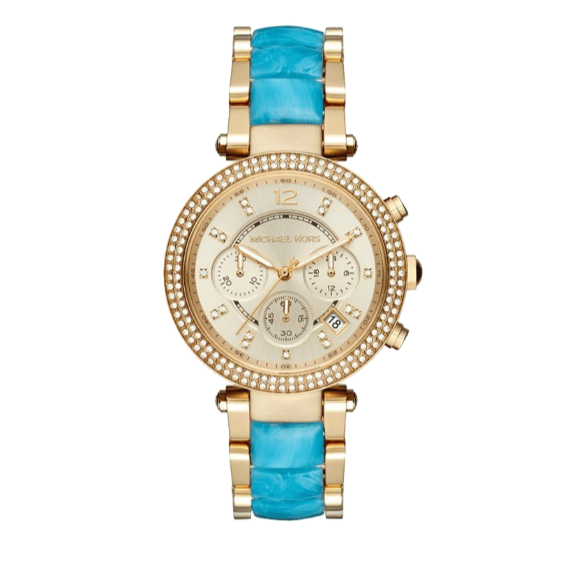 Michael Kors Parker Gold Dial Two Tone Steel Strap Watch for Women - MK6364 Buy Now By Michael Kors