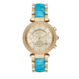 Michael Kors Parker Gold Dial Two Tone Steel Strap Watch for Women - MK6364 Buy Now By Michael Kors