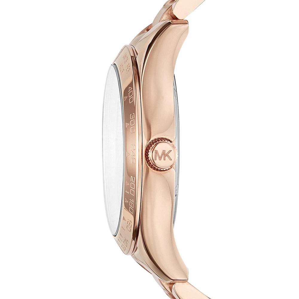 Michael Kors Layton Rose Gold Dial Rose Gold Steel Strap Watch for Women - MK6395 Buy Now By Michael Kors