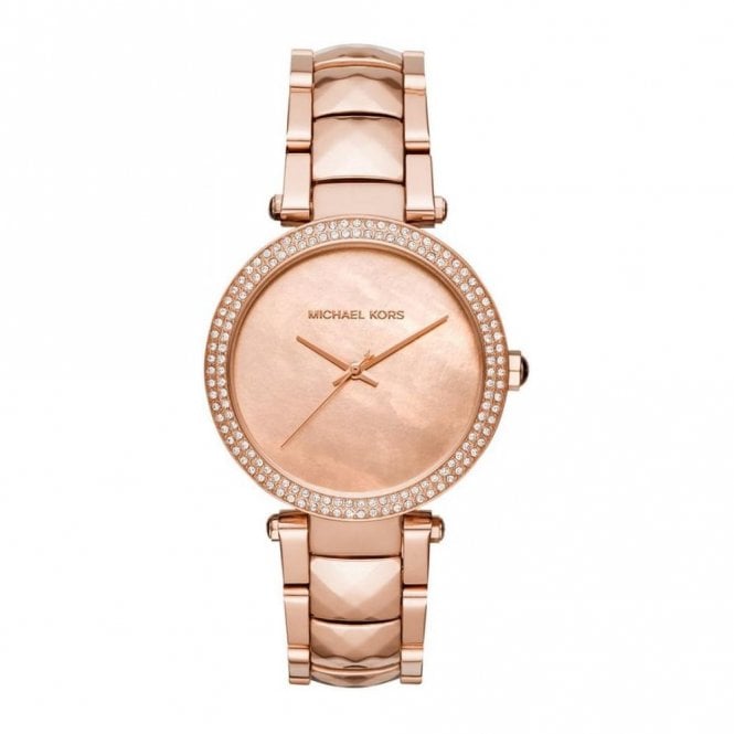 Michael Kors Parker Rose Gold Dial with Diamonds Rose Gold Steel Strap Watch for Women - MK6426 Buy Now By Michael Kors