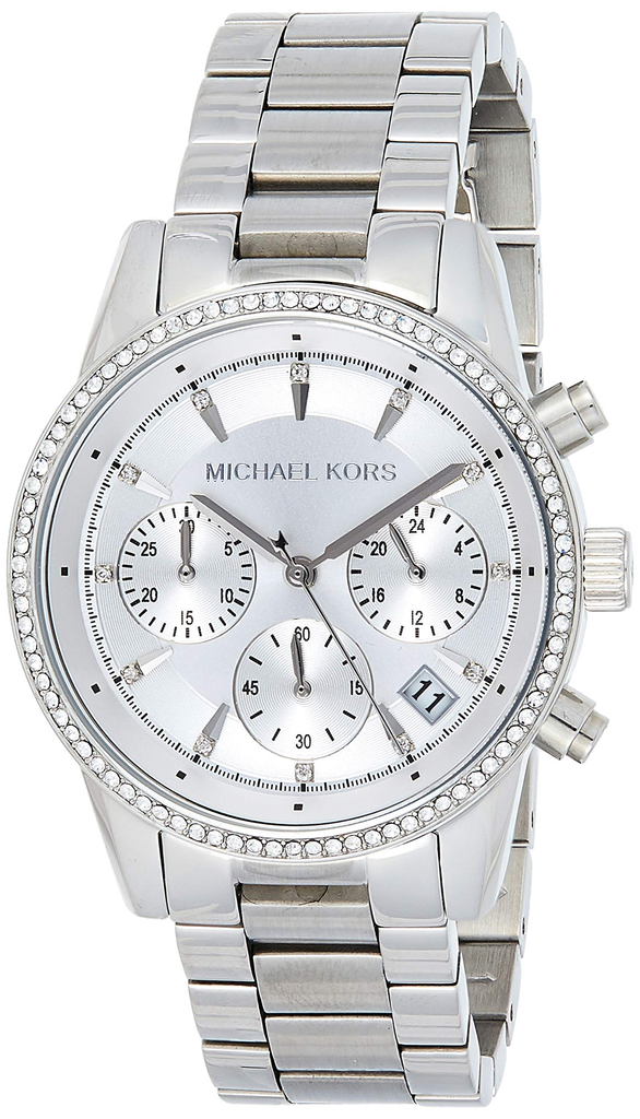 Michael Kors Ritz Silver Dial Silver Steel Strap Watch for Women - MK6428 Buy Now By Michael Kors