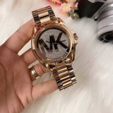 Michael Kors Bradshaw Rose Gold Dial Rose Gold Steel Strap Watch for Women - MK6437 Buy Now By Michael Kors