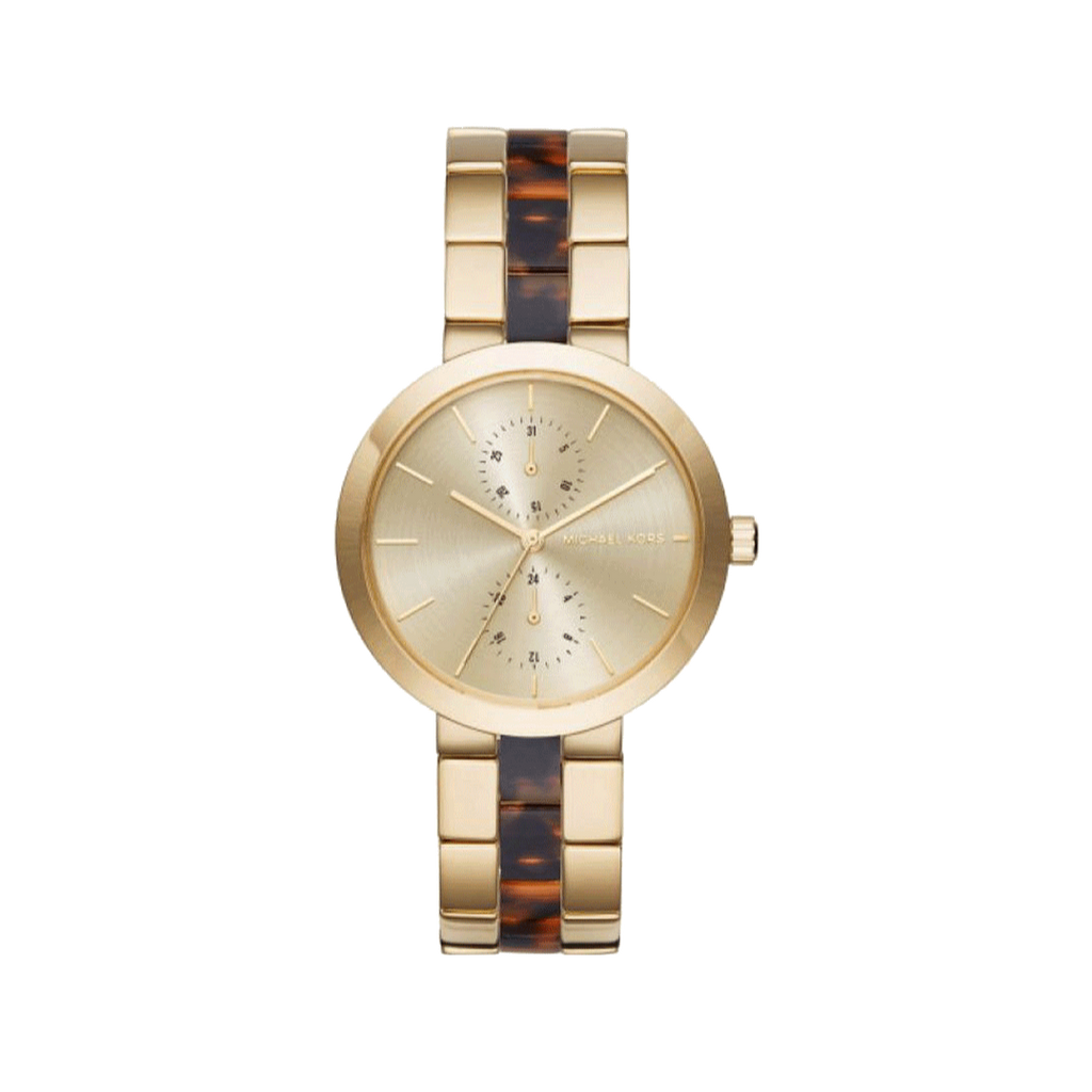 Michael Kors Garner Multifunction Gold Dial Two Tone Steel Strap Watch For Women - MK6471 Buy Now By Michael Kors