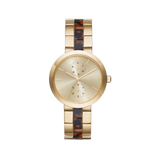 Michael Kors Garner Multifunction Gold Dial Two Tone Steel Strap Watch For Women - MK6471 Buy Now By Michael Kors