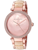Michael Kors Parker Mother of Pearl Pink Dial Two Tone Steel Strap Watch for Women - MK6492 Buy Now By Michael Kors