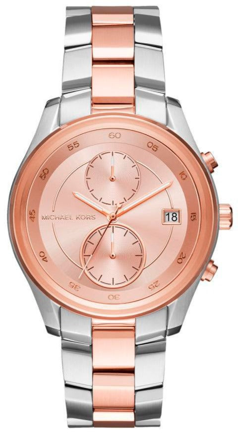 Michael Kors Blair Quartz Analog Rose Gold Dial Two Tone Steel Strap Watch For Women - MK6498 Buy Now By Michael Kors