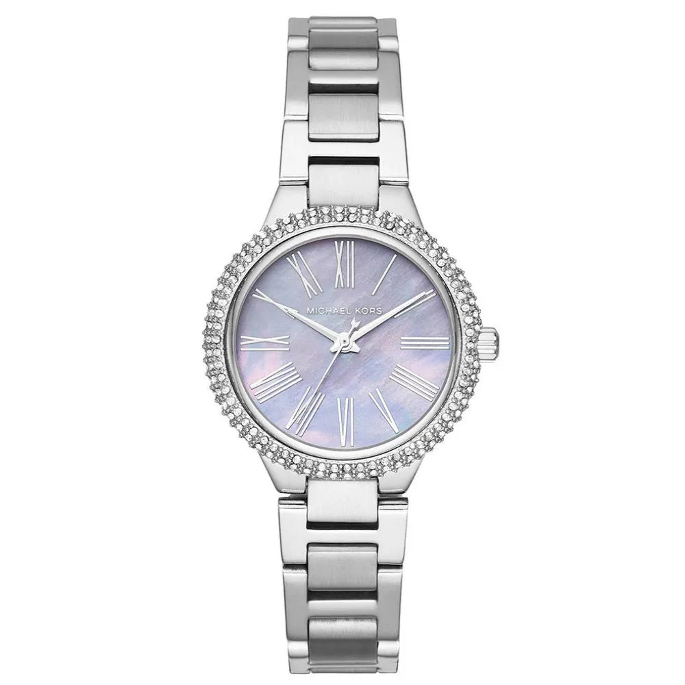 Michael Kors Taryn Mother of Pearl Purple Dial Silver Steel Strap Watch For Women - MK6562 Buy Now By Michael Kors