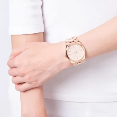 Michael Kors Channing Quartz Rose Gold Dial Rose Gold Steel Strap Watch For Women - MK6624 Buy Now By Michael Kors